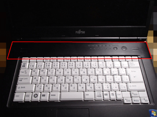 FMV-8290　スイッチパネル部分の取り外し